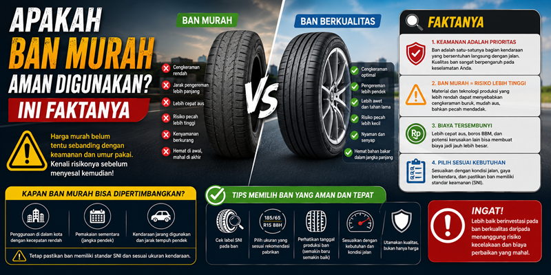 Apakah Ban Murah Aman Digunakan? Ini Faktanya