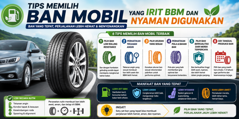 Tips Memilih Ban Mobil yang Irit BBM dan Nyaman Digunakan