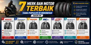 7 Merk Ban Motor Terbaik yang Populer di Indonesia Tahun Ini