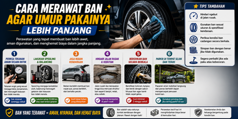 Cara Merawat Ban Agar Umur Pakainya Lebih Panjang