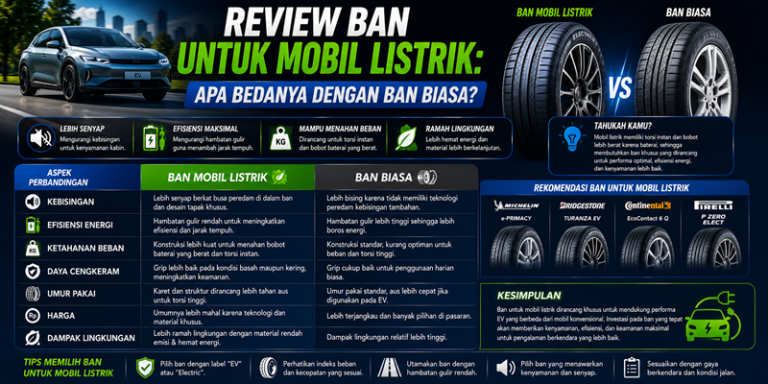 Review Ban untuk Mobil Listrik Apa Bedanya dengan Ban Biasa