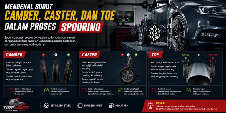 Mengenal Sudut Camber, Caster dan Toe dalam Proses Spooring